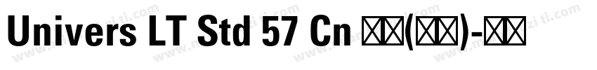 Univers LT Std 57 Cn 普通(西方)字体转换